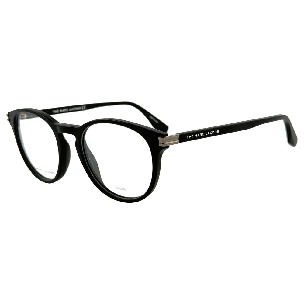 Marc Jacobs Marc 547 Mens Plastic Round Eyeglass Frame 003 Matte Black 49-19